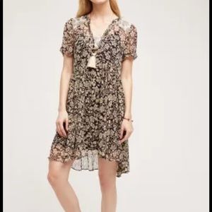 Anthropologie Mauve Glory Swing Dress